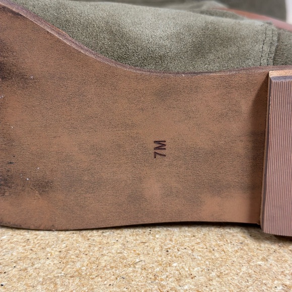 Lincoln Ankle Boots, Jeffrey Campbell x Free People Green Suede Boots 7 - Picture 8 of 9